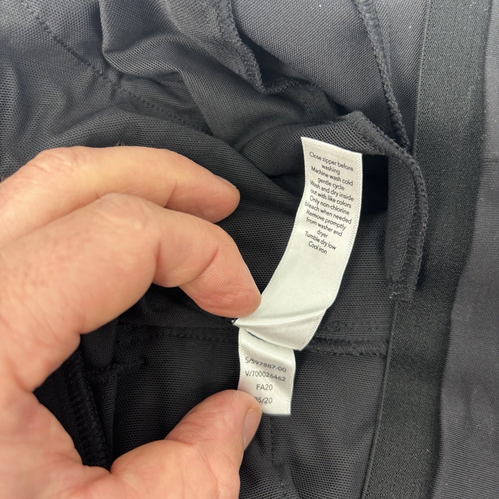 Athleta Womens Small Black Venice Pintuck Pants Jogger Zip Pocket Travel Yoga - Picture 6 of 9